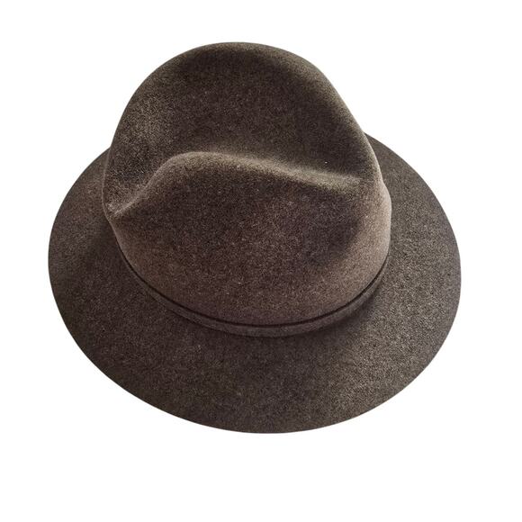 Bailey of Hollywood Accessories - Bailey Hollywood Litefelt Packable Fedora MED Brown Water Repellent Classic EUC
